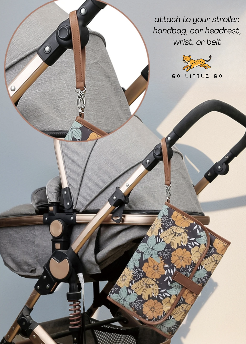 On The Go Baby Changing Pad with Storage Pocket