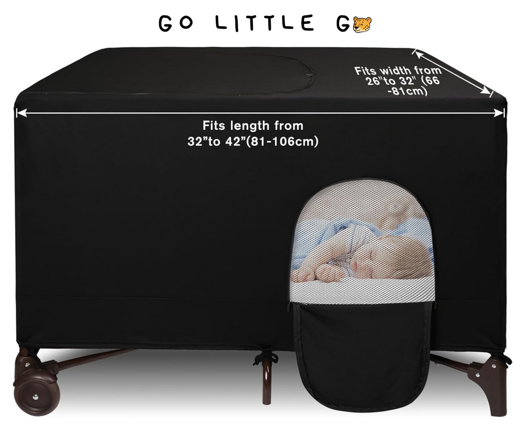 Easy Install Baby Crib Sunshade | Breathable & Darkening