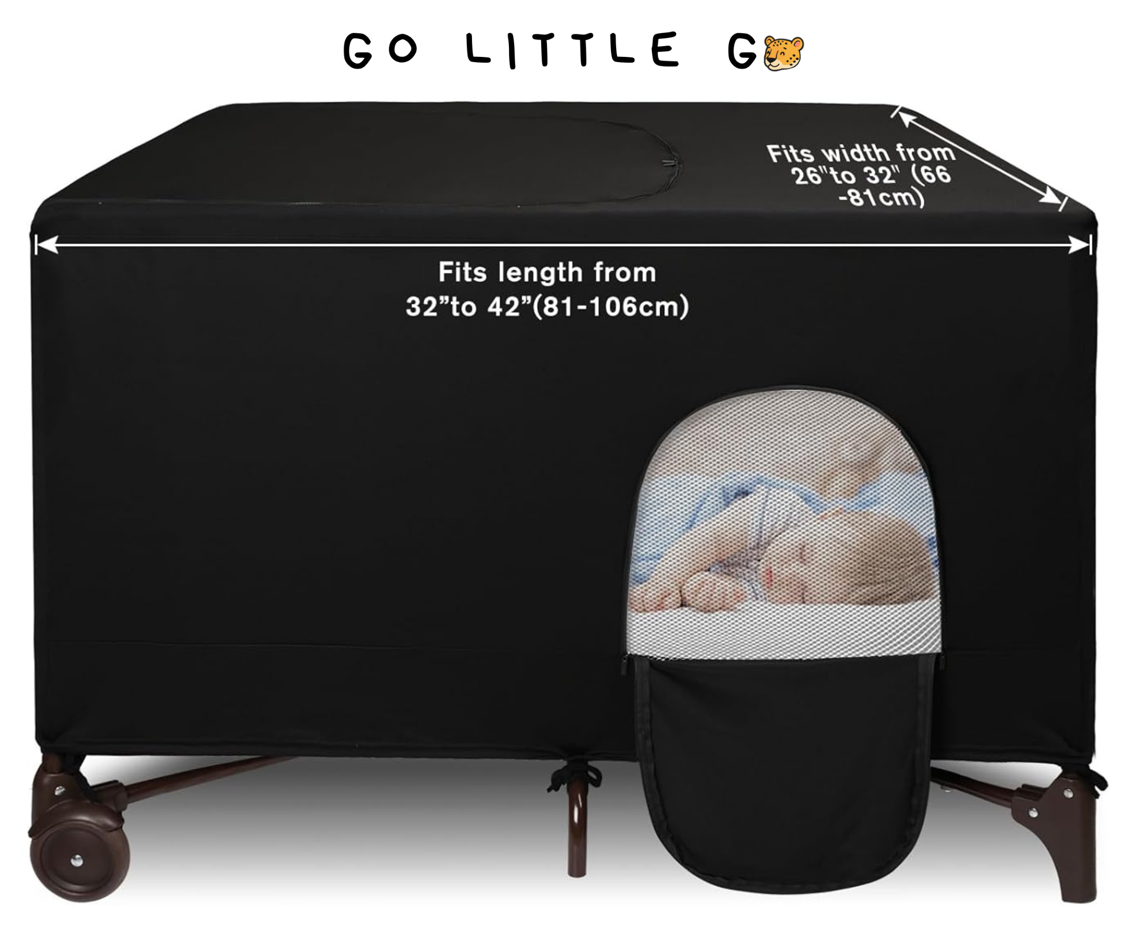 Easy Install Baby Crib Sunshade | Breathable & Darkening