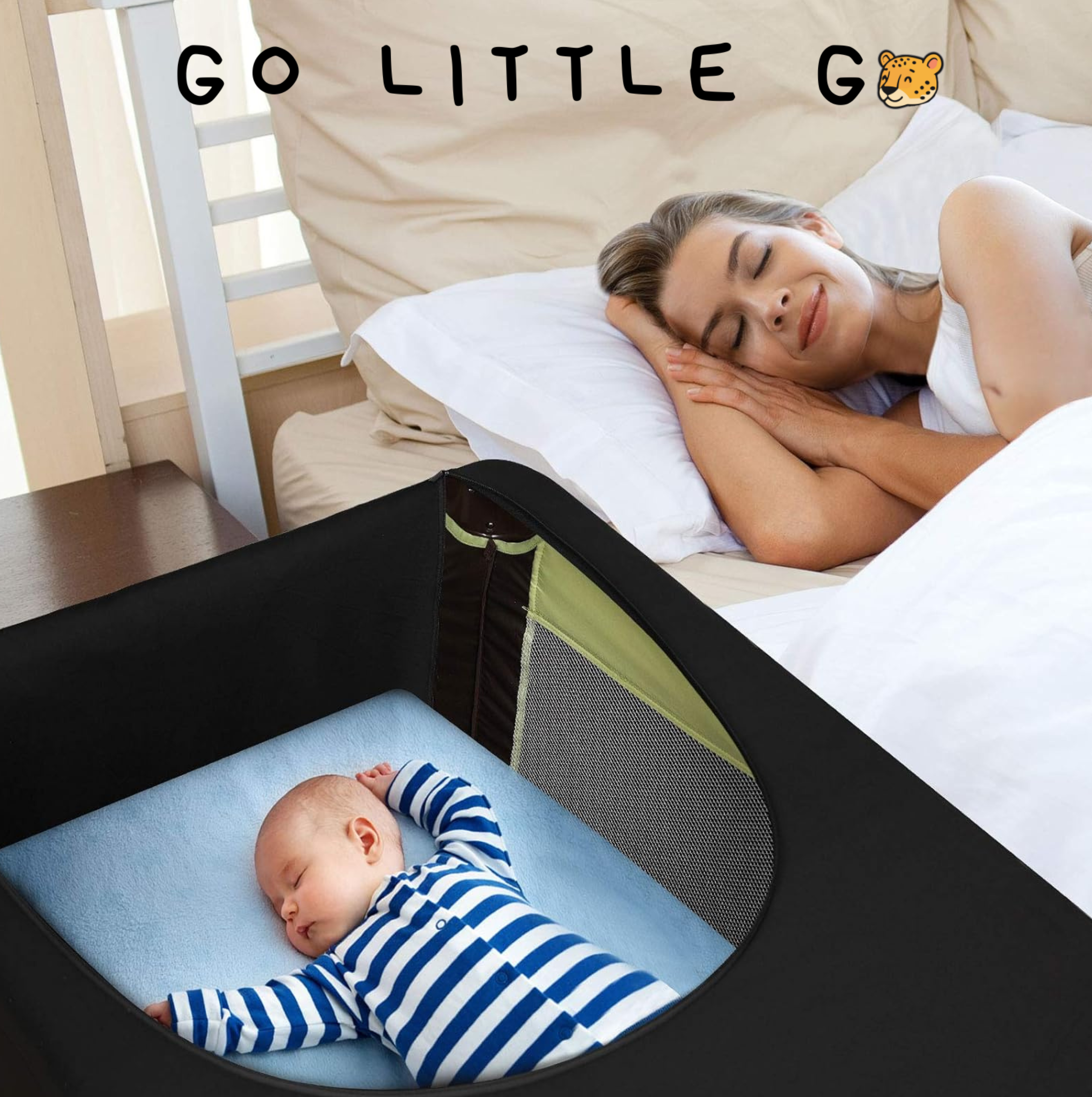 Easy Install Baby Crib Sunshade | Breathable & Darkening