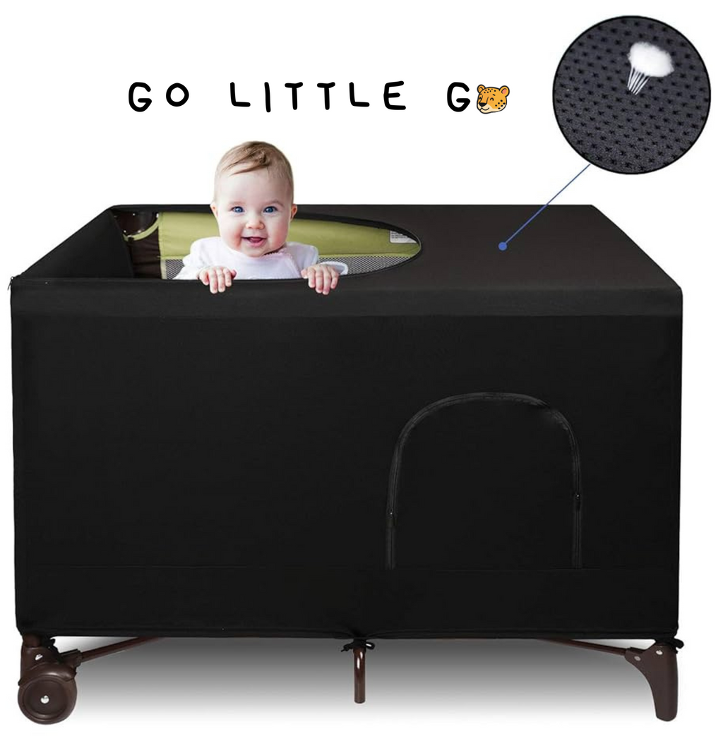 Easy Install Baby Crib Sunshade | Breathable & Darkening